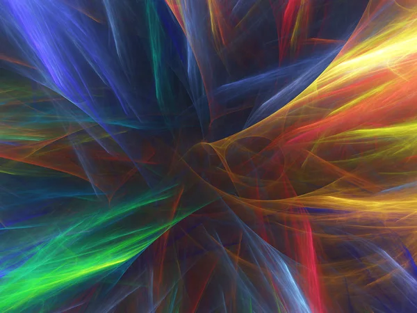 gökkuşağı Soyut Fraktal arka plan 3d render illüstrasyon