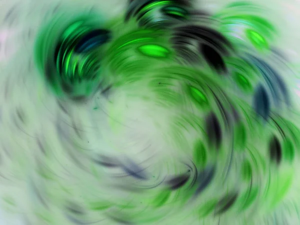 Zelená Abstraktní Fraktální Pozadí Vykreslování Obrázku — Stock fotografie