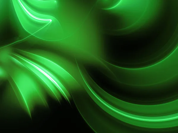 Green Abstract Fractal Background Rendering Illustration — Stock Photo, Image