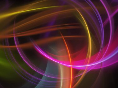 kaotik fraktal arka plan 3d render illüstrasyon soyut