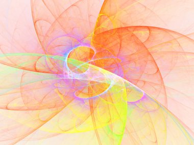 kaotik fraktal arka plan 3d render illüstrasyon soyut