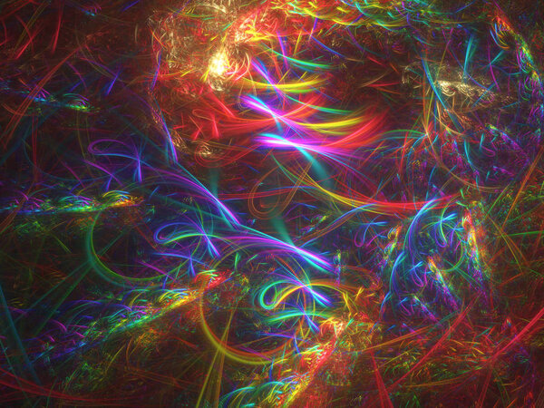 абстрактный хаотический фрактальный фон
