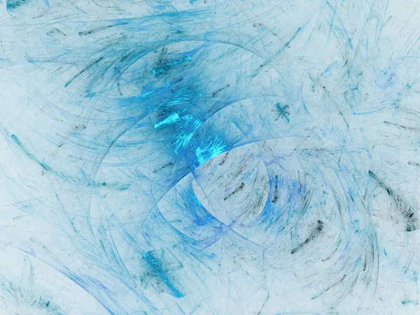 青い抽象フラクタル背景 レンダリング図 — ストック写真