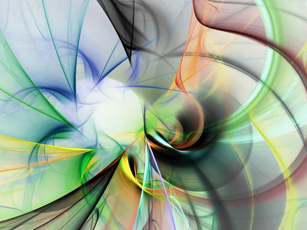 Abstracte Chaotische Fractal Achtergrond Rendering Illustratie — Stockfoto