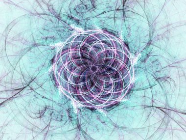 kaotik fraktal arka plan 3d render illüstrasyon soyut