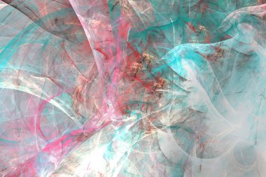 kaotik fraktal arka plan 3d render illüstrasyon soyut