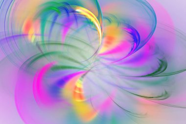 kaotik fraktal arka plan 3d render illüstrasyon soyut