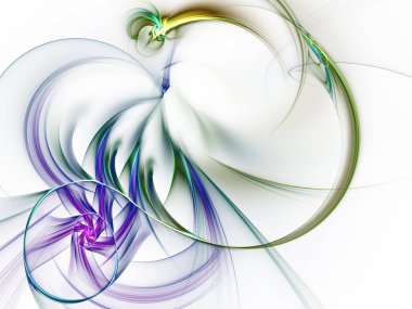 kaotik fraktal arka plan 3d render illüstrasyon soyut