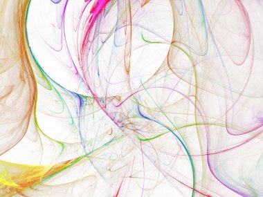 kaotik fraktal arka plan 3d render illüstrasyon soyut