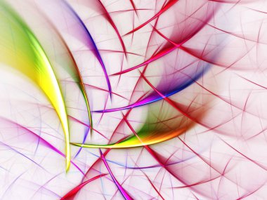 kaotik fraktal arka plan 3d render illüstrasyon soyut