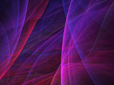 kaotik fraktal arka plan 3d render illüstrasyon soyut