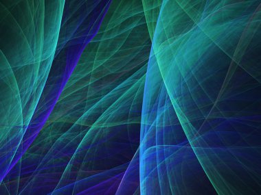 kaotik fraktal arka plan 3d render illüstrasyon soyut