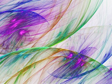 kaotik fraktal arka plan 3d render illüstrasyon soyut