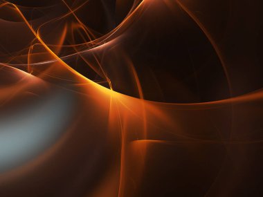 kaotik fraktal arka plan 3d render illüstrasyon soyut