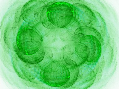 kaotik fraktal arka plan 3d render illüstrasyon soyut