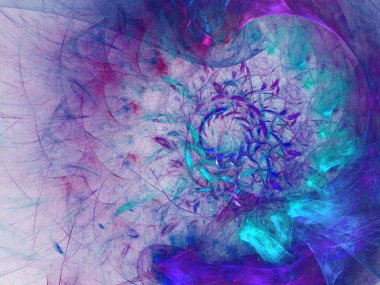 kaotik fraktal arka plan 3d render illüstrasyon soyut