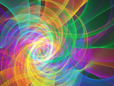 kaotik fraktal arka plan 3d render illüstrasyon soyut