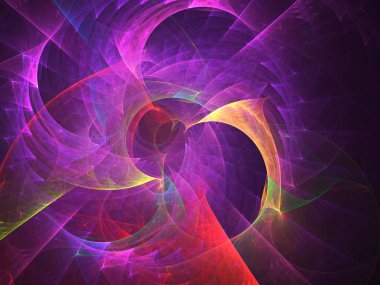 kaotik fraktal arka plan 3d render illüstrasyon soyut