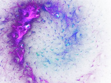 kaotik fraktal arka plan 3d render illüstrasyon soyut