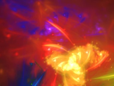 kaotik fraktal arka plan 3d render illüstrasyon soyut