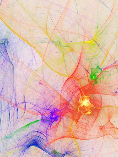 kaotik fraktal arka plan 3d render illüstrasyon soyut