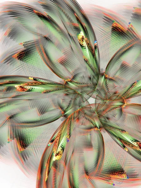 kaotik fraktal arka plan 3d render illüstrasyon soyut