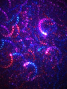 kaotik fraktal arka plan 3d render illüstrasyon soyut