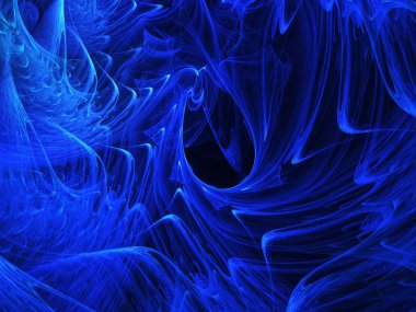 kaotik fraktal arka plan 3d render illüstrasyon soyut