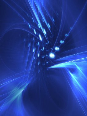 kaotik fraktal arka plan 3d render illüstrasyon soyut