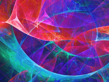 kaotik fraktal arka plan 3d render illüstrasyon soyut