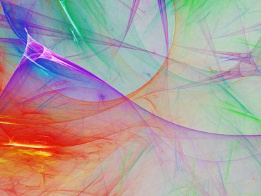 kaotik fraktal arka plan 3d render illüstrasyon soyut