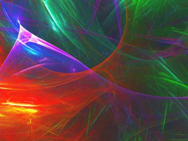 kaotik fraktal arka plan 3d render illüstrasyon soyut