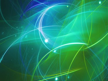 kaotik fraktal arka plan 3d render illüstrasyon soyut