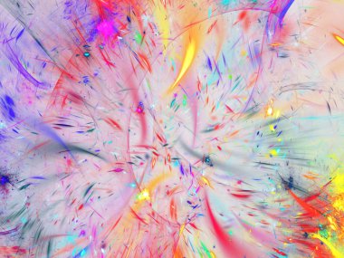 kaotik fraktal arka plan 3d render illüstrasyon soyut