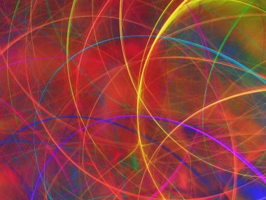 kaotik fraktal arka plan 3d render illüstrasyon soyut