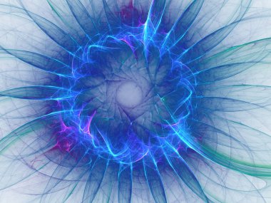 kaotik fraktal arka plan 3d render illüstrasyon soyut