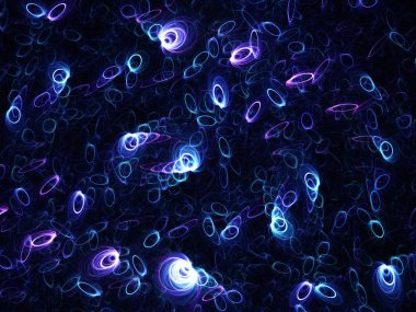 kaotik fraktal arka plan 3d render illüstrasyon soyut