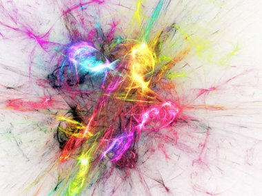 kaotik fraktal arka plan 3d render illüstrasyon soyut