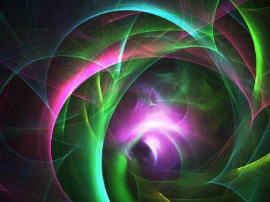 kaotik fraktal arka plan 3d render illüstrasyon soyut