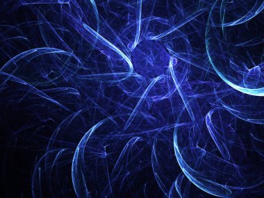 kaotik fraktal arka plan 3d render illüstrasyon soyut