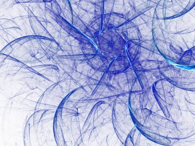 kaotik fraktal arka plan 3d render illüstrasyon soyut