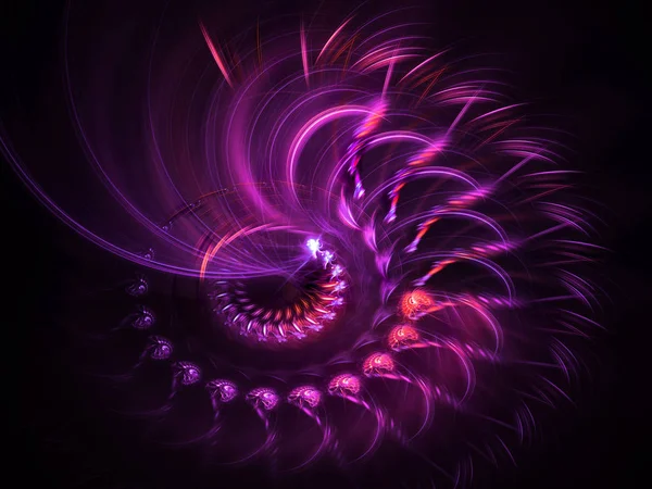 Abstract Chaotic Fractal Background Rendering Illustration — Stock Photo, Image