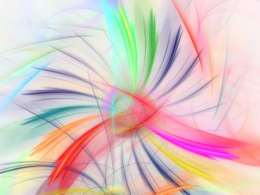 kaotik fraktal arka plan 3d render illüstrasyon soyut