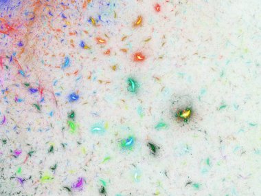 kaotik fraktal arka plan 3d render illüstrasyon soyut