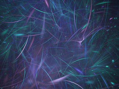 kaotik fraktal arka plan 3d render illüstrasyon soyut