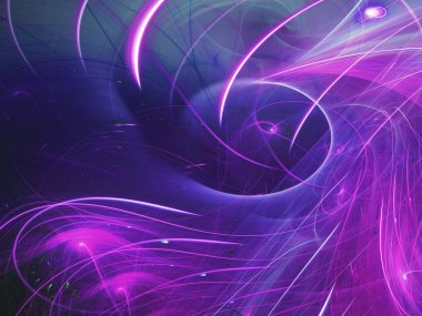 kaotik fraktal arka plan 3d render illüstrasyon soyut