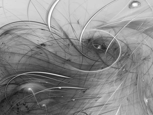 Abstrait Chaotique Fractale Fond Rendu Illustration — Photo
