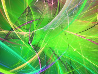 kaotik fraktal arka plan 3d render illüstrasyon soyut