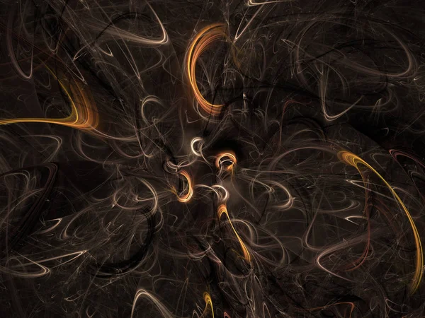 抽象混沌分形背景3D 渲染图 — 图库照片