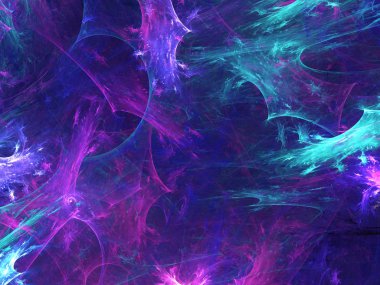 kaotik fraktal arka plan 3d render illüstrasyon soyut